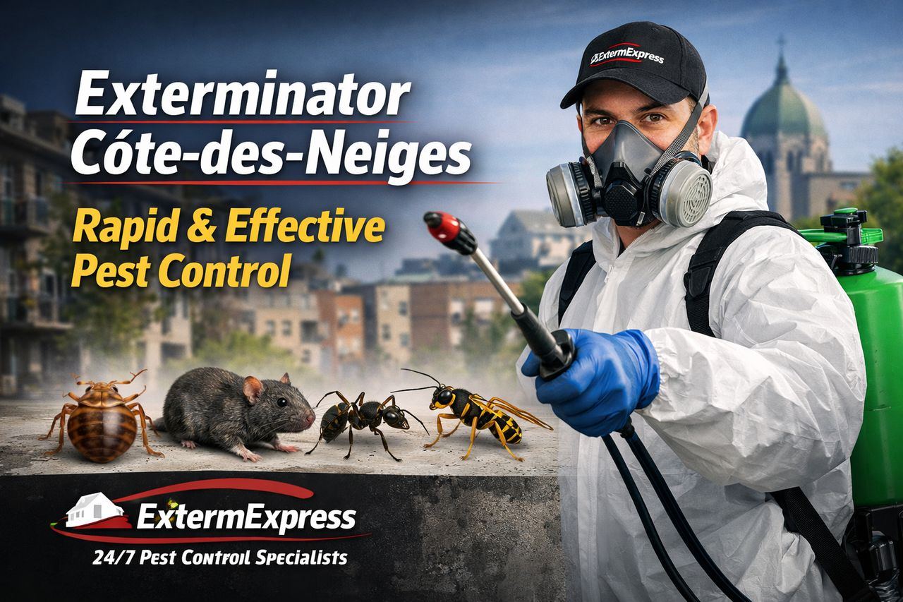 Exterminator Côte-des-Neiges: Fast and Effective Intervention by ExtermExpress