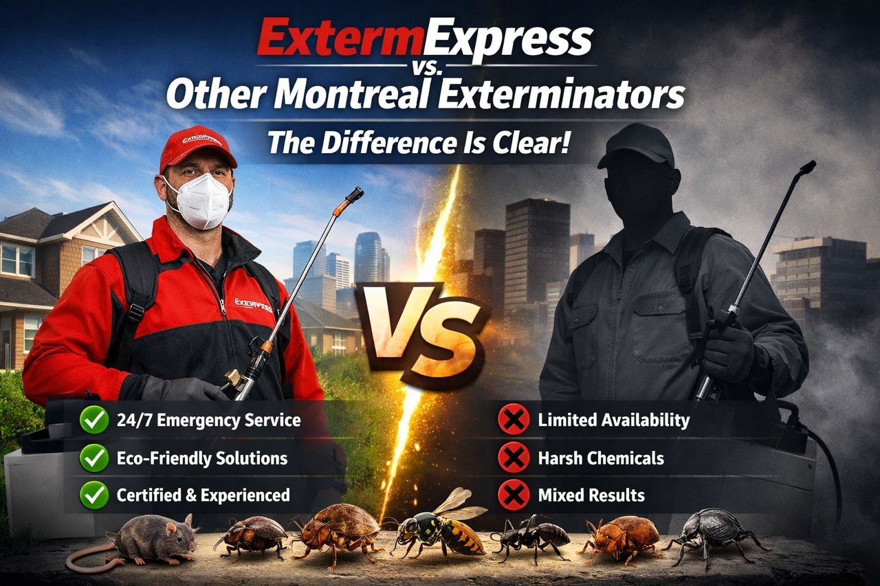 ExtermExpress vs. Other Montreal Exterminators: The Difference Is Clear